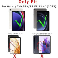 Load image into Gallery viewer, Keyboard Case for 12.4 inch Samsung Galaxy Tab S10 Plus/S9 FE Plus/S9 Plus 2023 Tablet - Multi-Touch Trackpad + S Pen Holder + Silicone Back Cover + Detachable Keyboard Folio Tablet Case
