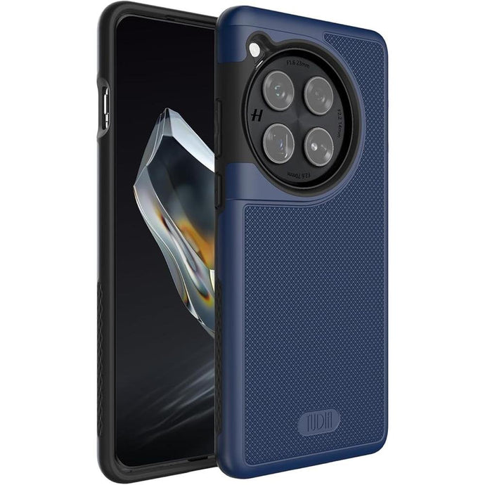 TUDIA MergeGrip Phone Case for OnePlus 12 5G 2024 - Military Grade, Drop Tested, Dual Layer, Shockproof, Anti-Slip, Heavy Duty & Protector Cover Protective Phone Case - Indigo Blue