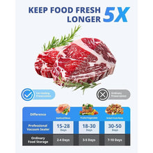 Load image into Gallery viewer, AIRMSEN Handheld Vacuum Sealer for Food Preservation &amp; Storage, Portable Mini Vacuum Sealer with 11 PCS Reusable Sous Vide Bags and 2 PCS Vacuum Wine Sealer
