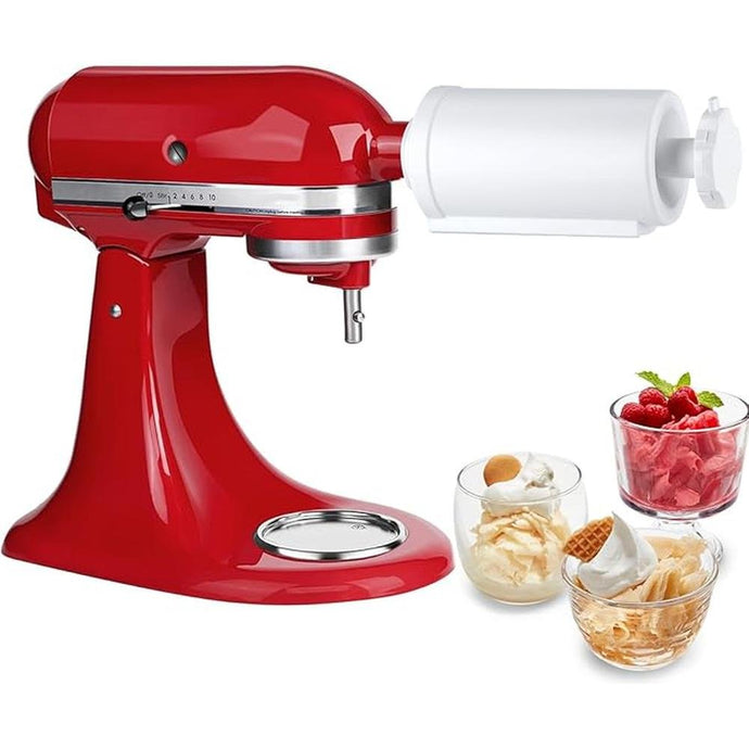 Ice Shaver Attachment for KitchenAid Stand Mixer,Kitchen Aid Attachment for Mixer,Ice Shaver Attachment,High Production Shave Ice Machine Snow Cone Machine with Replaceable 8 Ice Molds