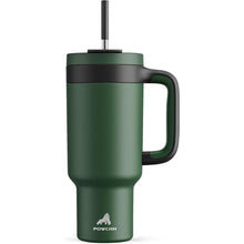 Load image into Gallery viewer, 40 oz Tumbler with Handle, 2-in-1 Straw and Sip Lid, Leakproof, Dishwasher Safe, Insulated Stainless Steel Travel Coffee Mug, Keeps Cold for 34 Hours, Fits in Car Cup Holder (Forest)
