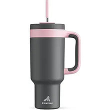 Load image into Gallery viewer, 40 oz Tumbler with Handle, 2-in-1 Straw and Sip Lid, Leakproof, Dishwasher Safe, Insulated Stainless Steel Travel Coffee Mug, Keeps Cold for 34 Hours, Fits in Car Cup Holder (Rebellion)
