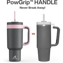 Load image into Gallery viewer, 40 oz Tumbler with Handle, 2-in-1 Straw and Sip Lid, Leakproof, Dishwasher Safe, Insulated Stainless Steel Travel Coffee Mug, Keeps Cold for 34 Hours, Fits in Car Cup Holder (Rebellion)
