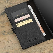 Load image into Gallery viewer, TORRO Case Compatible with Samsung Galaxy S24 Ultra 5G – Premium Leather Wallet Case with Kickstand and Card Slots (Black)
