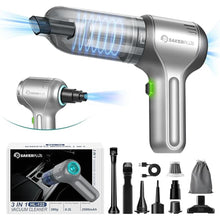Load image into Gallery viewer, Car Vacuum Cleaner-Wireless Handheld Car Vacuums with Best Suction,Brushless Motor 12000PA Maximum Power,3 in 1 Mini Portable Vacuum Cleaner Cordless for Home,Office,Kitchen,Cars
