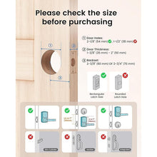 Load image into Gallery viewer, Keyless Entry Door Lock with Code, Keypad Door Lock with Handle, Touchscreen Door Knob with Keypad for Front Door Garage Bedroom Home, Auto-Lock, Matte Black
