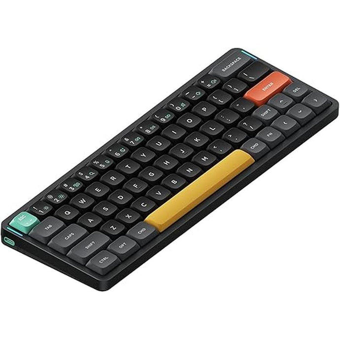 nuphy Air60 V2 Portable Wireless Keyboard 60% Low Profile Mechanical Keyboard Support QMK/VIA Compatible with Windows/mac OS/Linux Supports Bluetooth 5.1/2.4GHz/Wired (USB-C) Gateron Blue Switch