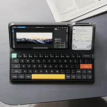Load image into Gallery viewer, nuphy Air60 V2 Portable Wireless Keyboard 60% Low Profile Mechanical Keyboard Support QMK/VIA Compatible with Windows/mac OS/Linux Supports Bluetooth 5.1/2.4GHz/Wired (USB-C) Gateron Blue Switch

