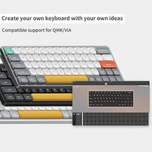 Load image into Gallery viewer, nuphy Air60 V2 Portable Wireless Keyboard 60% Low Profile Mechanical Keyboard Support QMK/VIA Compatible with Windows/mac OS/Linux Supports Bluetooth 5.1/2.4GHz/Wired (USB-C) Grey-Gateron Blue Switch
