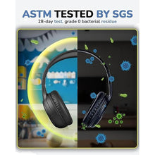 Load image into Gallery viewer, Kids Headphones Wired Toddler Headphones with Microphone - Over-Ear Headphones, 85/94dB Volume-Limiting, 3.5mm Jack Foldable On-Ear Design, Safe Comfortable for Boys Girls Learning Entertainment Black

