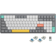 Load image into Gallery viewer, nuphy Air96 V2 Wireless Mechanical Keyboard,100 Keys Gaming Keyboard,Supports Bluetooth 5.1,2.4G and Wired Connection,for PC/Laptop/Windows/Mac -Grey Gateron Blue Switch
