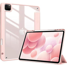 Load image into Gallery viewer, ProCase Smart Case for iPad Pro 12.9 Case 6th/5th/4th/3rd Generation 2022/2021/2020/2018, Transparent Back Shell Cover with Built-in Pencil Holder, Auto Sleep/Wake for iPad Pro 12.9 Inch -Pink
