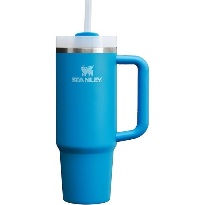 Stanley Quencher H2.0 Tumbler with Handle and Straw 30 oz | Flowstate 3-Position Lid | Cup Holder Compatible for Travel | Insulated Stainless Steel Cup | BPA-Free | Azure