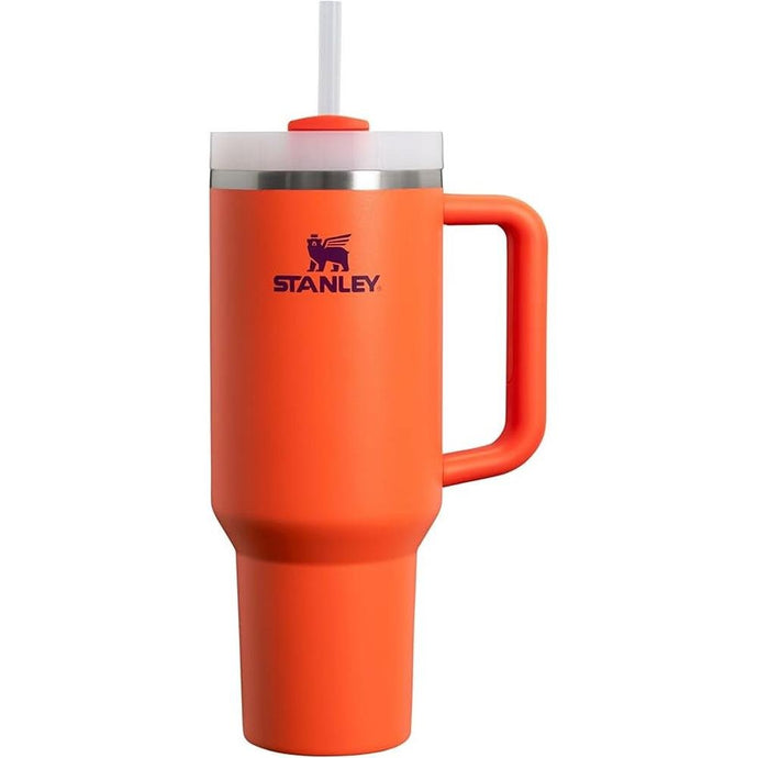 Stanley Quencher H2.0 Tumbler with Handle and Straw 40 oz | Flowstate 3-Position Lid | Cup Holder Compatible for Travel | Insulated Stainless Steel Cup | BPA-Free | Tigerlily Plum