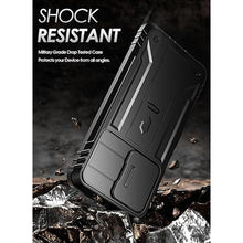 Load image into Gallery viewer, Poetic Revolution Case for Samsung Galaxy A15 5G,[Slide Camera Cover],[20FT Mil-Grade Drop Tested], Full-Body Military Grade Rugged Shockproof Cover with Kickstand and Built-in-Screen Protector, Black
