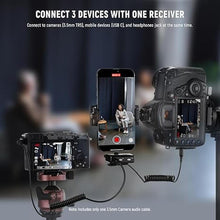 Load image into Gallery viewer, NEEWER CM28 Wireless Lavalier Microphone System with Charging Case, 2 Mic Clips, 1 Click Noise Canceling, 4GB Storage, 9H Playtime, Lavalier Lapel Mic Compatible with iPhone/Android/PC/Camera/iPad
