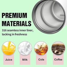Load image into Gallery viewer, GOOM 18oz Travel Coffee Mug Tumbler with Lid and Straw, 18/10 Stainless Steel, 6-Layer Insulation, Spill Proof, Leak Proof Tumbler with Straw Mouth Rotary Lock, Coffee Mugs for Women - White, Pink

