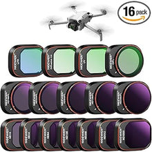Load image into Gallery viewer, NEEWER ND &amp; CPL &amp; Effect Filter Set for DJI Mini 4 Pro, 16 Pack HD ND16 ND32 ND64 ND128 ND256 ND512 ND1000 ND16/PL ND32/PL ND64/PL ND128/PL ND256/PL, UV, CPL, LPR, Black Diffusion 1/4
