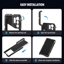 Load image into Gallery viewer, NEEWER S24 Ultra Phone Cage with 67mm Filter Adapter, 17mm Lens Backplate, T Mount Lens Adapter, Smartphone Video Rig Stabilizer Compatible with Samsung Galaxy Moment T Series Lenses, PA042
