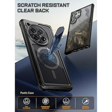 Load image into Gallery viewer, Poetic Guardian Case Compatible with OnePlus 12 5G (2024), Built-in Screen Protector ?Work with Fingerprint ID?, Full-Body Hybrid Shockproof Protective Rugged Clear Cover Case, Black/Clear
