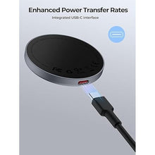 Load image into Gallery viewer, Magnetic Wireless Charger, MagFusion Aura Qi2 Certified 15W Fast Charging Pad Compatible with MagSafe for iPhone 16/15/14/13/12 Series
