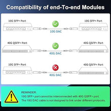Load image into Gallery viewer, 10G SFP+ Twinax Cable, Direct Attach Copper(DAC) Passive Cable, 2m (6.56ft),Compatible with Cisco,Mikrotik, Intel, Fortinet, Netgear, D-Link, Supermicro, TP-Link
