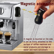 Load image into Gallery viewer, Magnetic Espresso Distribution Tool - Flick WDT Tool with 8x0.4mm Stainless Steel Needles &amp; 3 Extra Replacements, Precision Espresso Distributor for Baristas (Black)
