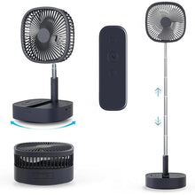 Load image into Gallery viewer, Magesh Portable Oscillating Pedestal Fan?Remote, 120° Rotation, 3-In-1 Foldaway/Standing/Desk Fan, Anti-Slip 7200Mah Rechargeable, Telescopic 4 Speed Quiet Timer Fan Home Outdoor Travel (Dark Blue)
