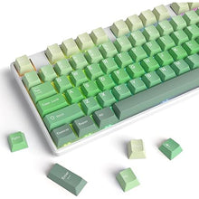 Load image into Gallery viewer, 138 Keys PBT Custom Gaming Gradient Keycaps Double Shot Cherry Profile for for US/ISO Layout 60% 65% 75% 95% Mechanical Keyboard(Green Light)
