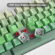 Load image into Gallery viewer, 138 Keys PBT Custom Gaming Gradient Keycaps Double Shot Cherry Profile for for US/ISO Layout 60% 65% 75% 95% Mechanical Keyboard(Green Light)
