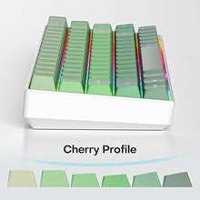 Load image into Gallery viewer, 138 Keys PBT Custom Gaming Gradient Keycaps Double Shot Cherry Profile for for US/ISO Layout 60% 65% 75% 95% Mechanical Keyboard(Green Light)

