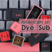 Load image into Gallery viewer, 160 Keys Gaming Keycaps,Double Shot Custom PBT Keycaps 60 Percent CSA Profile with 6.25u 7u Spacebar for US/ISO Layout 60% 65% 75% Mechanical Keyboard (8008)
