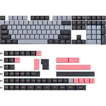 Load image into Gallery viewer, 160 Keys Gaming Keycaps,Double Shot Custom PBT Keycaps 60 Percent CSA Profile with 6.25u 7u Spacebar for US/ISO Layout 60% 65% 75% Mechanical Keyboard (8008)
