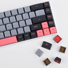 Load image into Gallery viewer, 160 Keys Gaming Keycaps,Double Shot Custom PBT Keycaps 60 Percent CSA Profile with 6.25u 7u Spacebar for US/ISO Layout 60% 65% 75% Mechanical Keyboard (8008)
