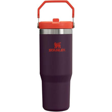 Load image into Gallery viewer, Stanley IceFlow Flip Straw Tumbler with Handle 30 oz | Twist On Lid and Flip Up Straw | Leak Resistant Water Bottle | Insulated Stainless Steel |BPA-Free | Plum
