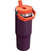Load image into Gallery viewer, Stanley IceFlow Flip Straw Tumbler with Handle 30 oz | Twist On Lid and Flip Up Straw | Leak Resistant Water Bottle | Insulated Stainless Steel |BPA-Free | Plum
