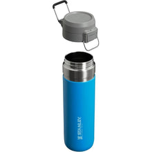 Load image into Gallery viewer, Stanley Quick Flip GO Water Bottle 24 oz | Push Button Lid | Leakproof and Packable for Travel and Sports | Insulated Stainless Steel | BPA-Free | Azure

