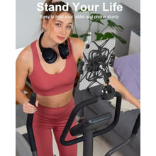 Load image into Gallery viewer, Aluminium Motorcycle Tablet Holder, Handlebar Strap Clamp - Bike Tablet Mount for Fitness Bike, Road Mountain Bicycle, Ebike Clip, for iPad Pro, Air, Mini, Galaxy Tab, Z Fold, iPhone, 4.7-13" Devices
