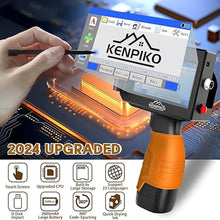 Load image into Gallery viewer, Handheld Inkjet Printer, 2024 Upgraded Handheld Printer Gun with 42ml Quick-Drying Ink Cartridge, Printing Height Up to 0.5 Inch Imprint Machine with 4.3 Inch Touch Screen for Barcode, Logo
