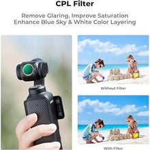 Load image into Gallery viewer, K&amp;F Concept Magnetic Effect &amp; ND &amp; CPL Filter Set Compatible with DJI Osmo Pocket 3, 3 Pack CPL Black Diffusion 1/4 ND2-32 Filters Accessories, HD Optical Glass/Multi-Coated
