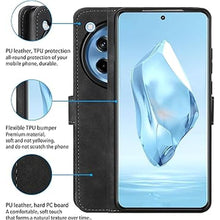 Load image into Gallery viewer, Eastcoo Flip Wallet Case for OnePlus 12R 5G, [3 Card Slots][Stand Function] PU Leather Shockproof Protective Case Cover for OnePlus 12R 5G 2024, Black
