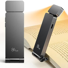 Load image into Gallery viewer, 86lux Book Light, Rechargeable Reading Lights for Books in Bed, Ultralight Clip-on LED Bookmark Lamp with 3 Amber Colors &amp; Stepless Dimming for Night Reading for Book Lovers, Kids, Ashen
