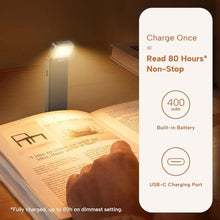 Load image into Gallery viewer, 86lux Book Light, Rechargeable Reading Lights for Books in Bed, Ultralight Clip-on LED Bookmark Lamp with 3 Amber Colors &amp; Stepless Dimming for Night Reading for Book Lovers, Kids, Ashen
