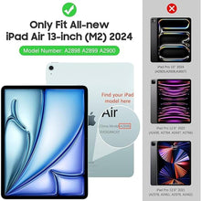 Load image into Gallery viewer, MoKo for iPad Air 13 inch Case M2 2024, iPad Air 13 Case with Soft Translucent Frosted TPU Back Cover, Slim Smart Folio Protective iPad Air 13" Case, iPad Air 13 inch Cover,Fragrant Flowers
