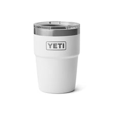 Load image into Gallery viewer, YETI Rambler 16 oz Stackable Tumbler, Vacuum Insulated, Stainless Steel with MagSlider Lid, White
