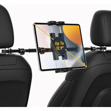 Load image into Gallery viewer, Car Headrest Tablet Holder, Car Back Seat Tablet Mount Kids [Stretchable &amp; Ultra-Stable] Between Seats Tablet Stand for Switch, iPad Pro Air Mini, Lenovo, iPhone, 4-12.9" Tablets &amp; Phones
