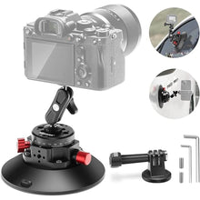 Load image into Gallery viewer, Neewer 6" Suction Cup Camera Mount with Ball Head Magic Arm, 2 Pack Metal Car Mount for Camera/Action Camera/Phone, Air Pump Vacuum on Car or Window Glass with 1/4" 3/8" ARRI Mounting Holes, CA013
