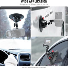 Load image into Gallery viewer, Neewer 6" Suction Cup Camera Mount with Ball Head Magic Arm, 2 Pack Metal Car Mount for Camera/Action Camera/Phone, Air Pump Vacuum on Car or Window Glass with 1/4" 3/8" ARRI Mounting Holes, CA013
