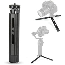 Load image into Gallery viewer, Adjustable Aluminum Mini Tripod, Desktop Tabletop Tripod Stand for DSLR Cameras, Zhiyun Weebill/Smooth/Crane, DJI Ronin S/SC/RSC/RS,Osmo Mobile,Stabilizer Handle (Standard)
