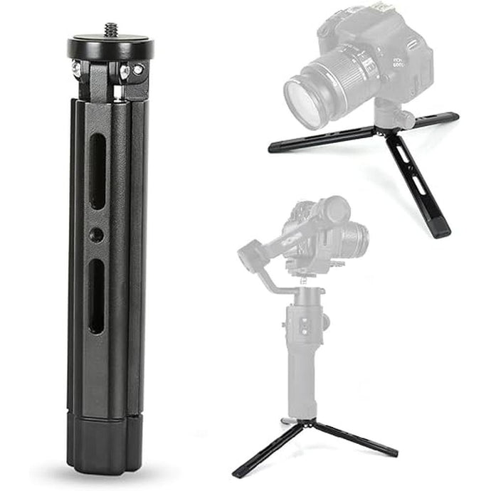Adjustable Aluminum Mini Tripod, Desktop Tabletop Tripod Stand for DSLR Cameras, Zhiyun Weebill/Smooth/Crane, DJI Ronin S/SC/RSC/RS,Osmo Mobile,Stabilizer Handle (Standard)